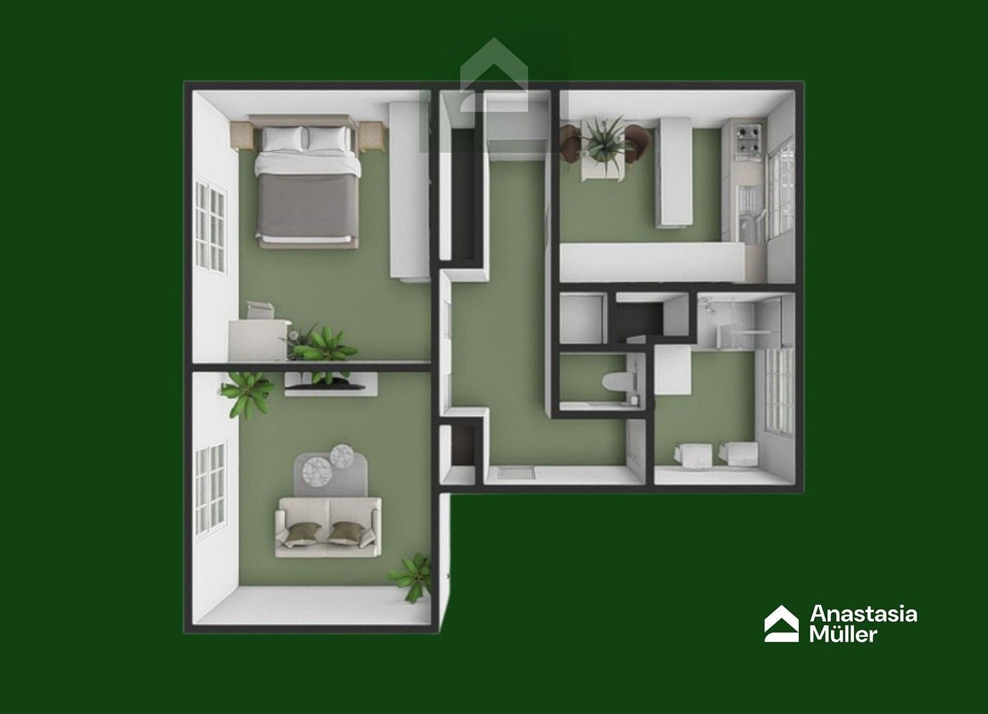 Byt 2+1 · 63 m² · České údolí, Plzeň - Doudlevce - 4