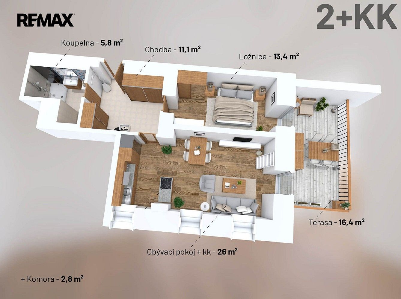 Byt 2+kk · 56 m² · Nádražní, Svoboda nad Úpou, okres Trutnov - 4