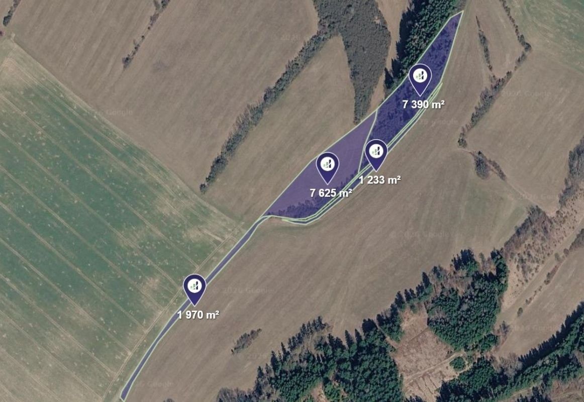 Louka, 5 064 m²