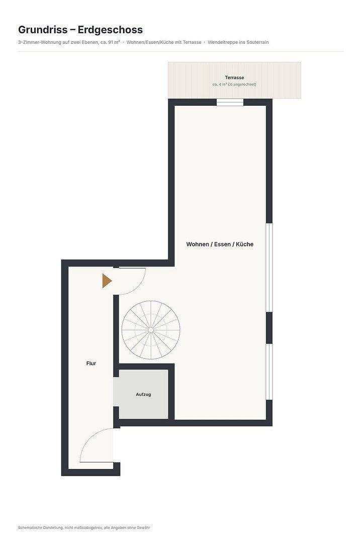 3+1, Godramsteiner Straße 12 Ingolstadt Friedrichshofen Bayern 85049, 90 m² - 1
