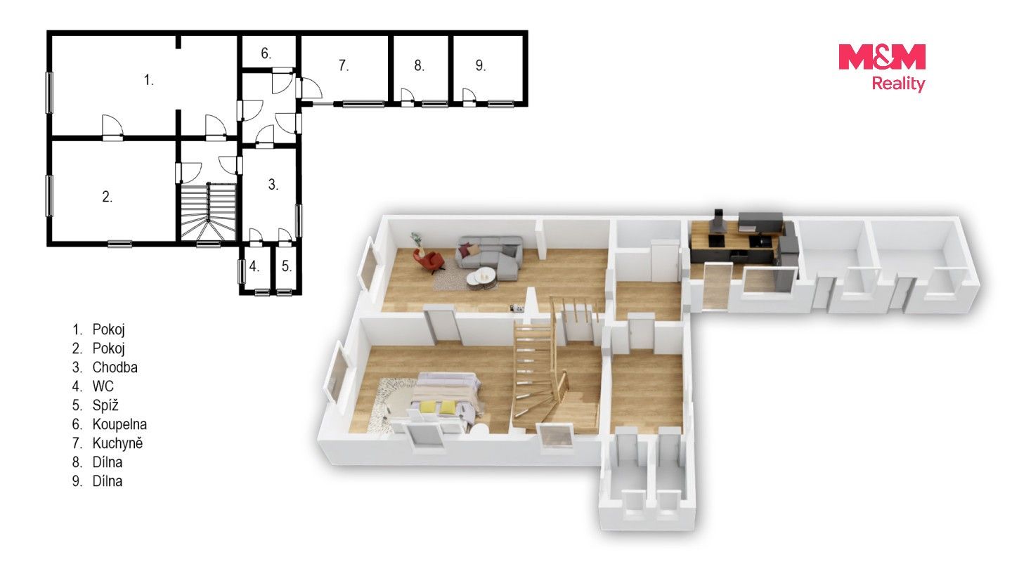 Prodej rodinný dům - Horní Ředice, 111 m² - 5