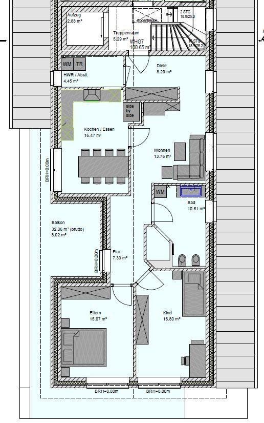 3+1, Reihdamm 15, , Dolní Sasko, 111 m² - 1