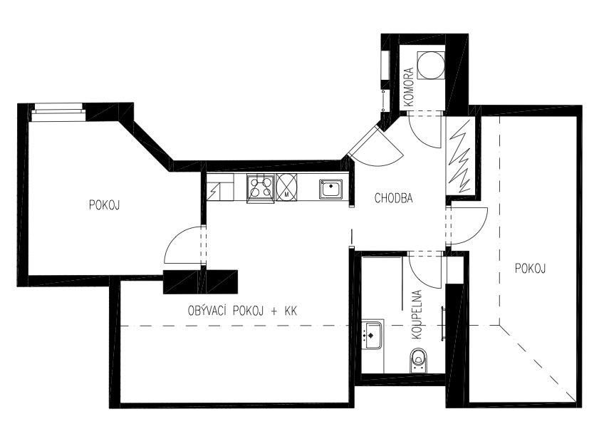 3+kk, Rostislavova, Praha, 60 m²