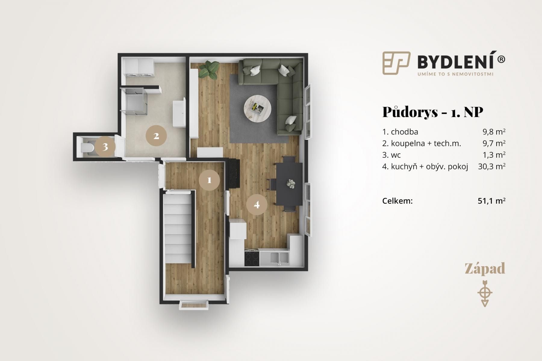 Rodinný dům · 99 m² · Kladruby - 4