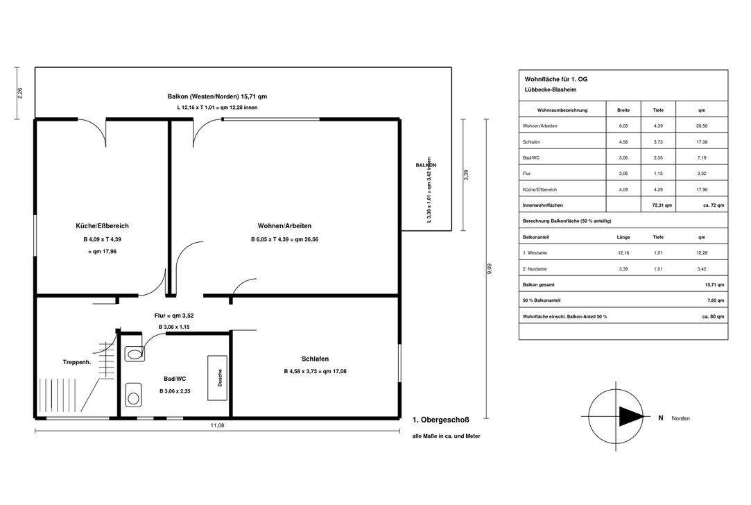 2+1, Elbinger Str. 8, , Severní Porýní-Vestfálsko, 80 m² - 1