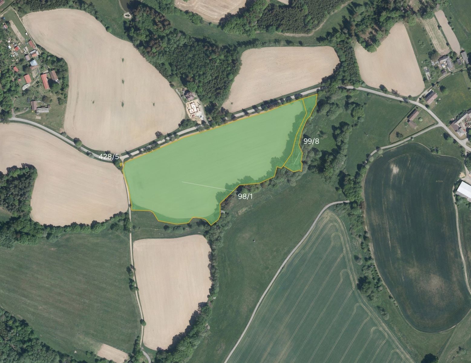 Zemědělské pozemky, Volichov, Krásná Hora