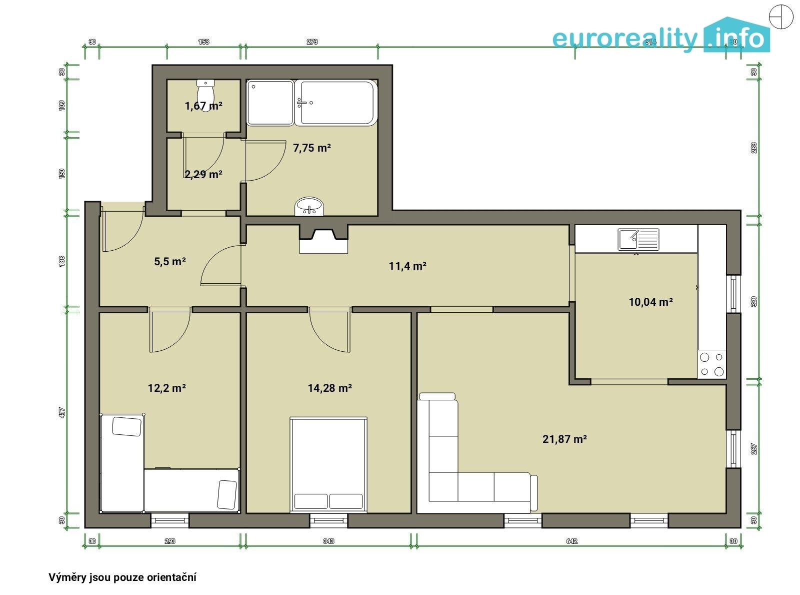 Byt 3+kk · 113 m² · Karlovarská 6, Mariánské Lázně - 4
