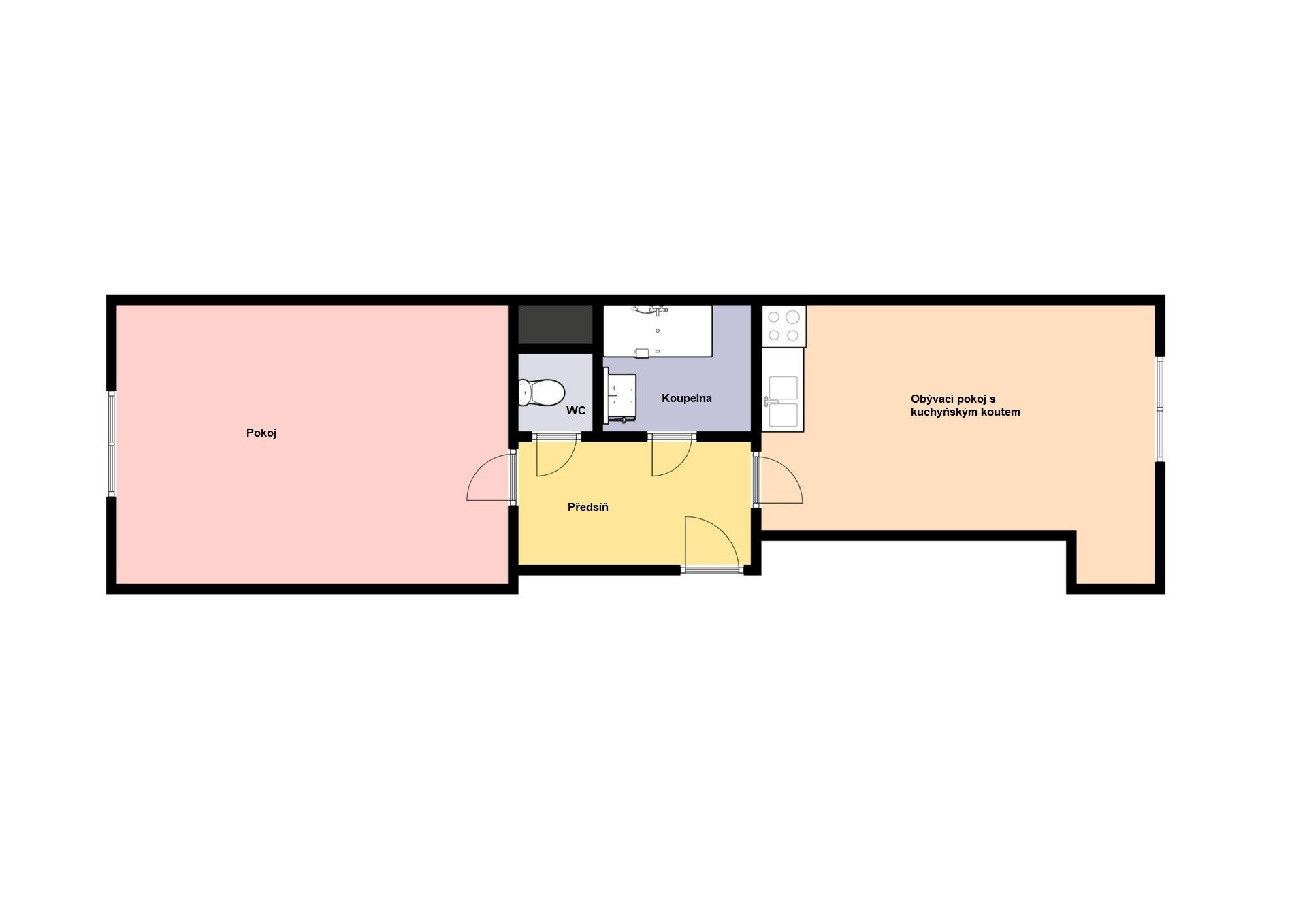Prodej byt 2+kk - Čerpadlová, Praha, 50 m²
