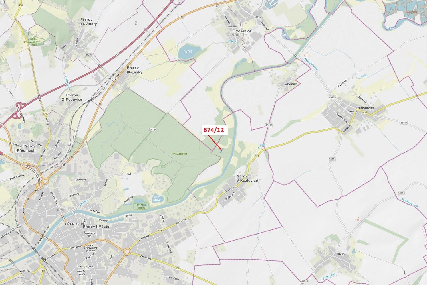 Les, 1 205 m²