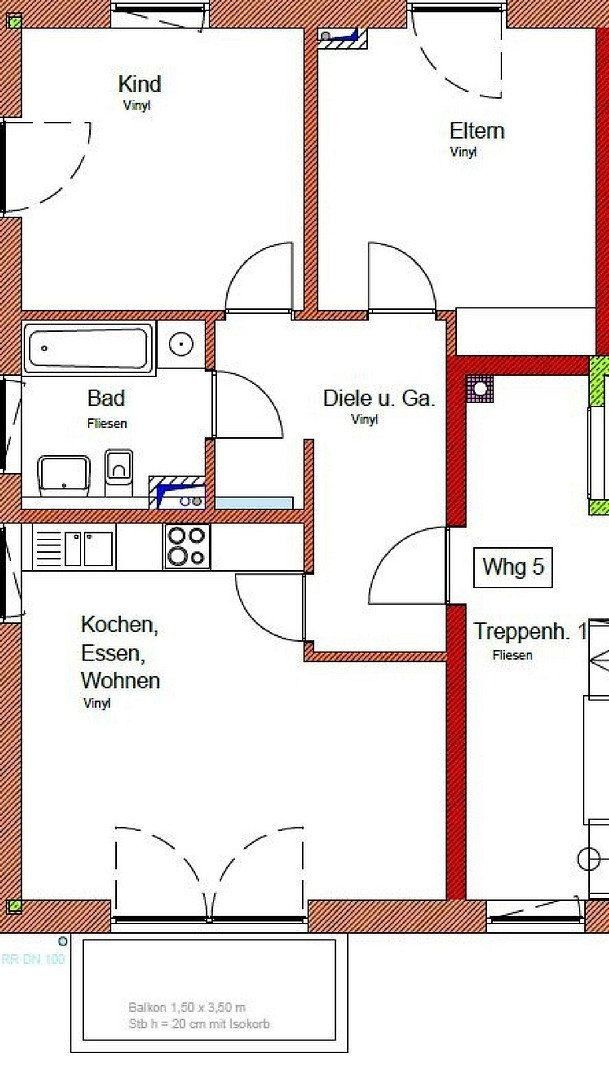 2+kk, Landshut Landshut Bayern 84036, 64 m² - 1