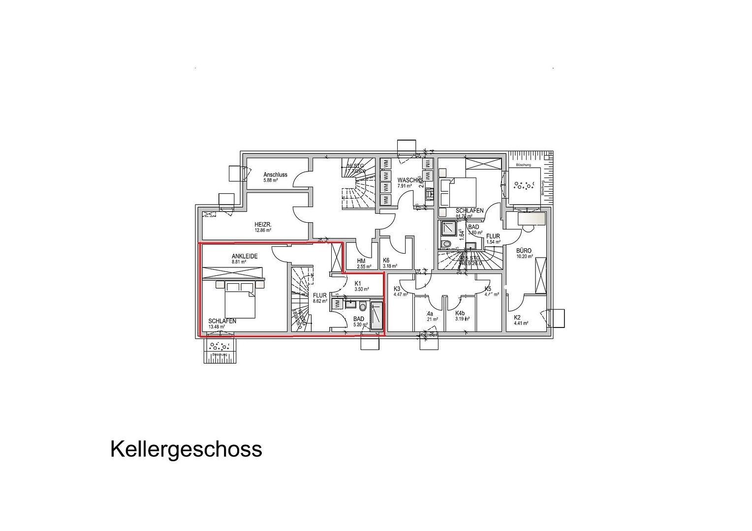 Byt 3+1 · 63 m² · Goethestraße 8, , Bavorsko - 3