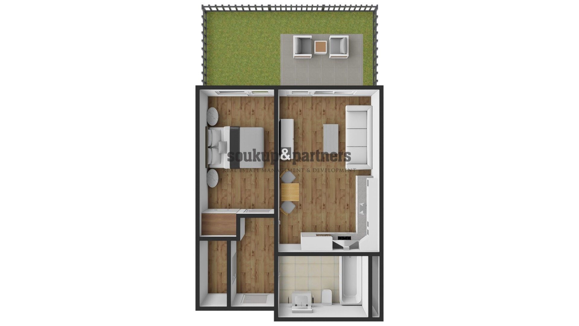 Prodej byt 2+kk - Pod Harfou, Praha, 44 m²