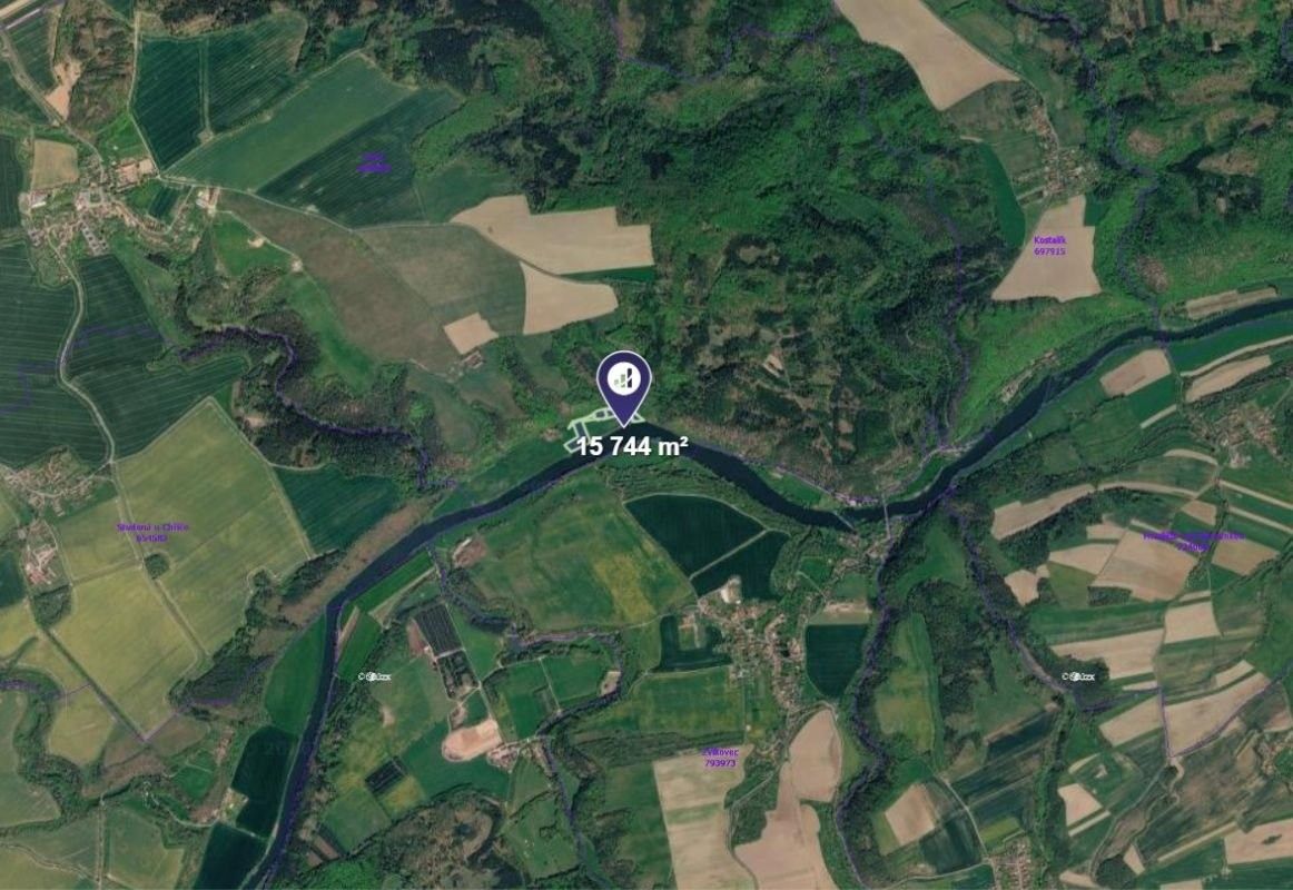 Prodej louka - Chříč, 15 744 m² - 2