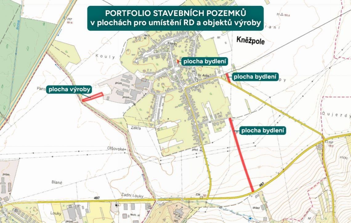 Pozemky pro bydlení, Kněžpole - 1