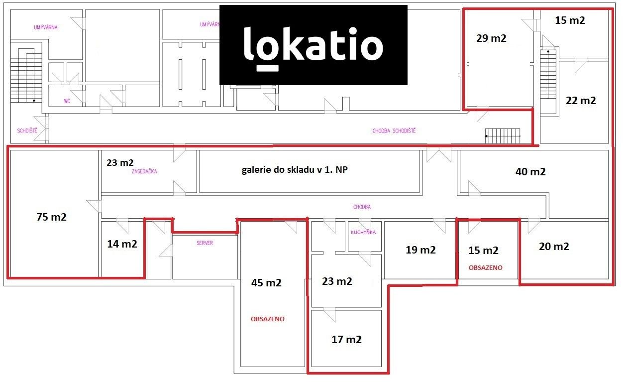 Pronájem kancelář - Brno-jih, Brno, 297 m²