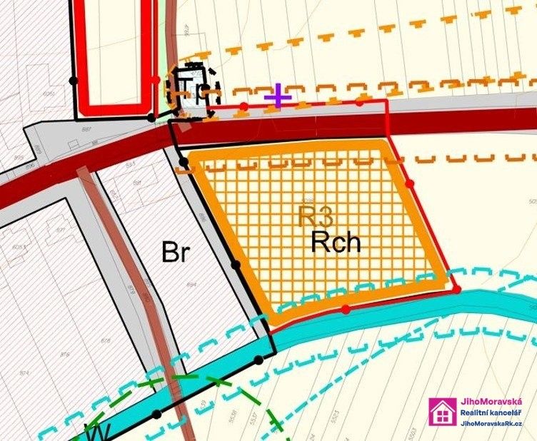 Prodej pozemek pro bydlení - Diváky, 7 m²