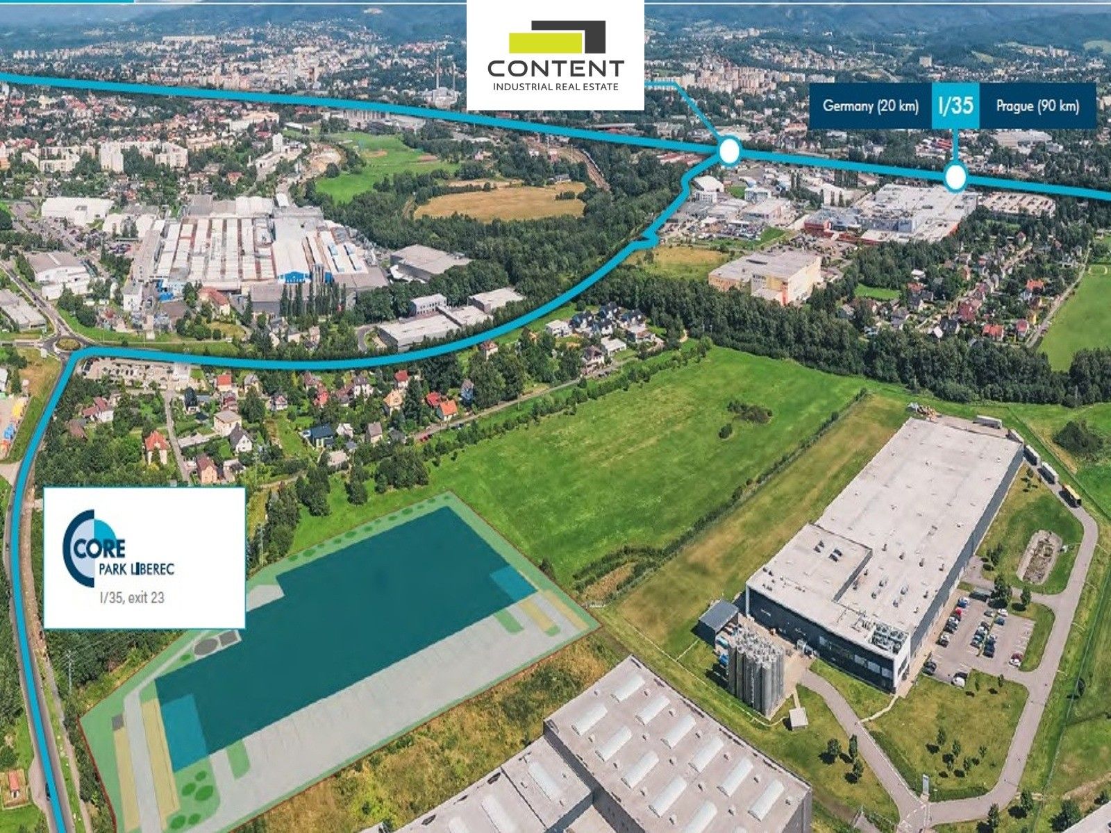 Výrobní prostory · 12 534 m² · Techniků, Liberec - 3