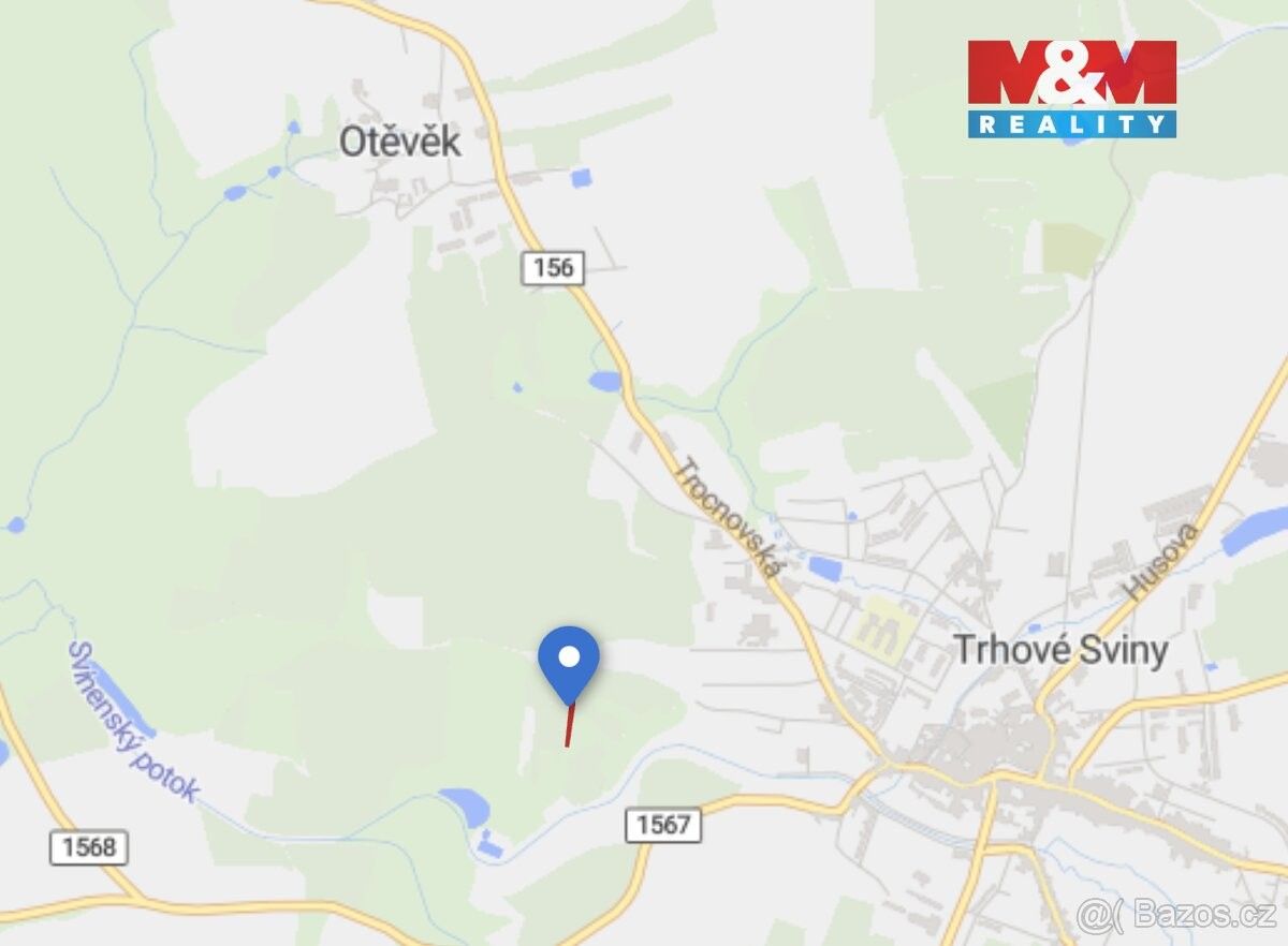 Prodej pozemek pro bydlení - Trhové Sviny, 374 01