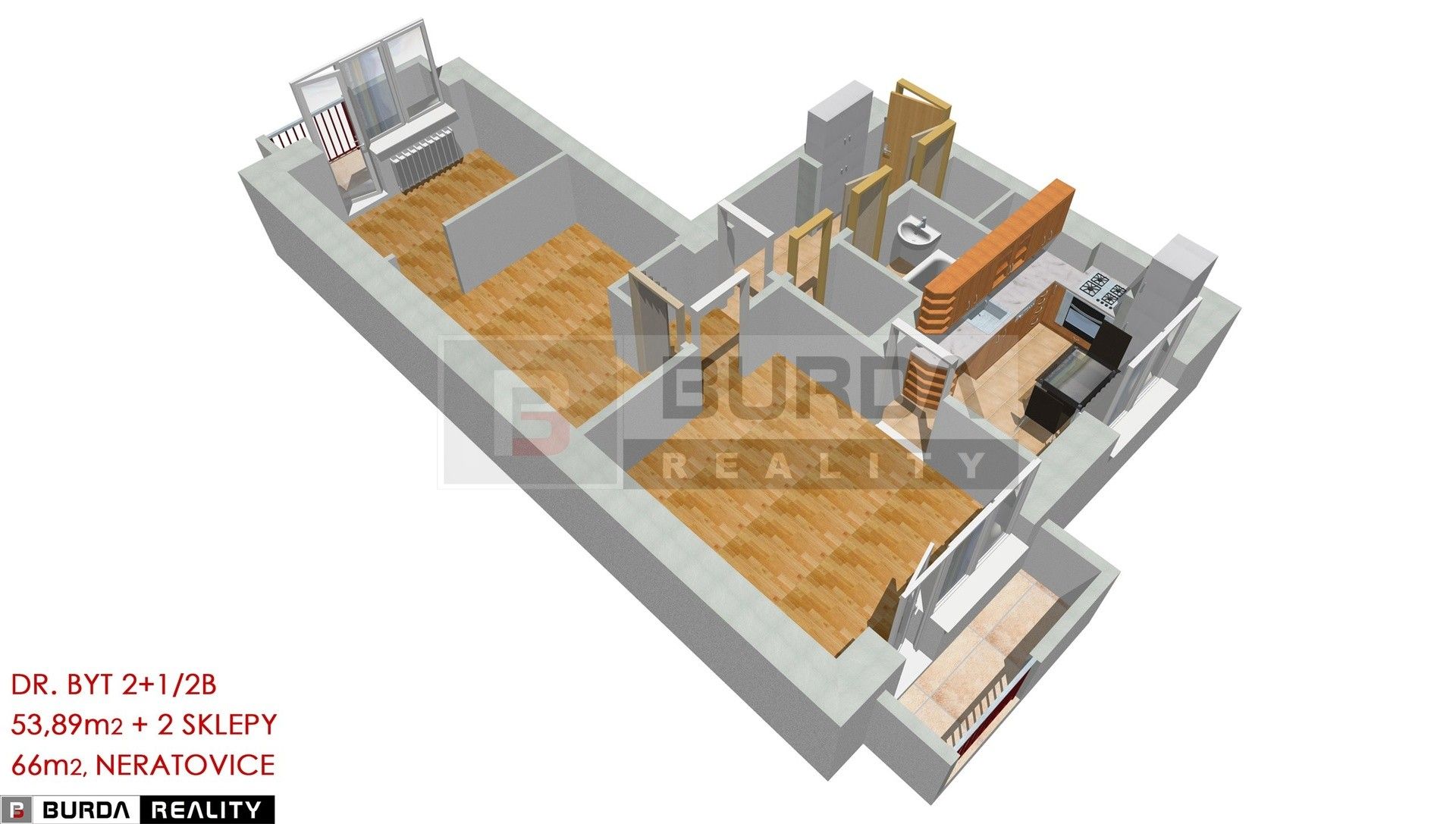 Prodej byt 2+1 - Neratovice, 66 m² - 5