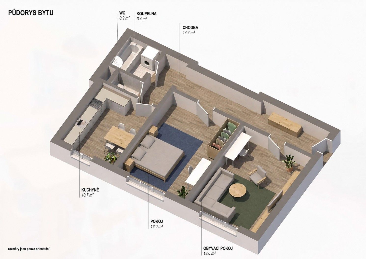 2+1, Jevanská, Praha - Strašnice, 68 m² - 2