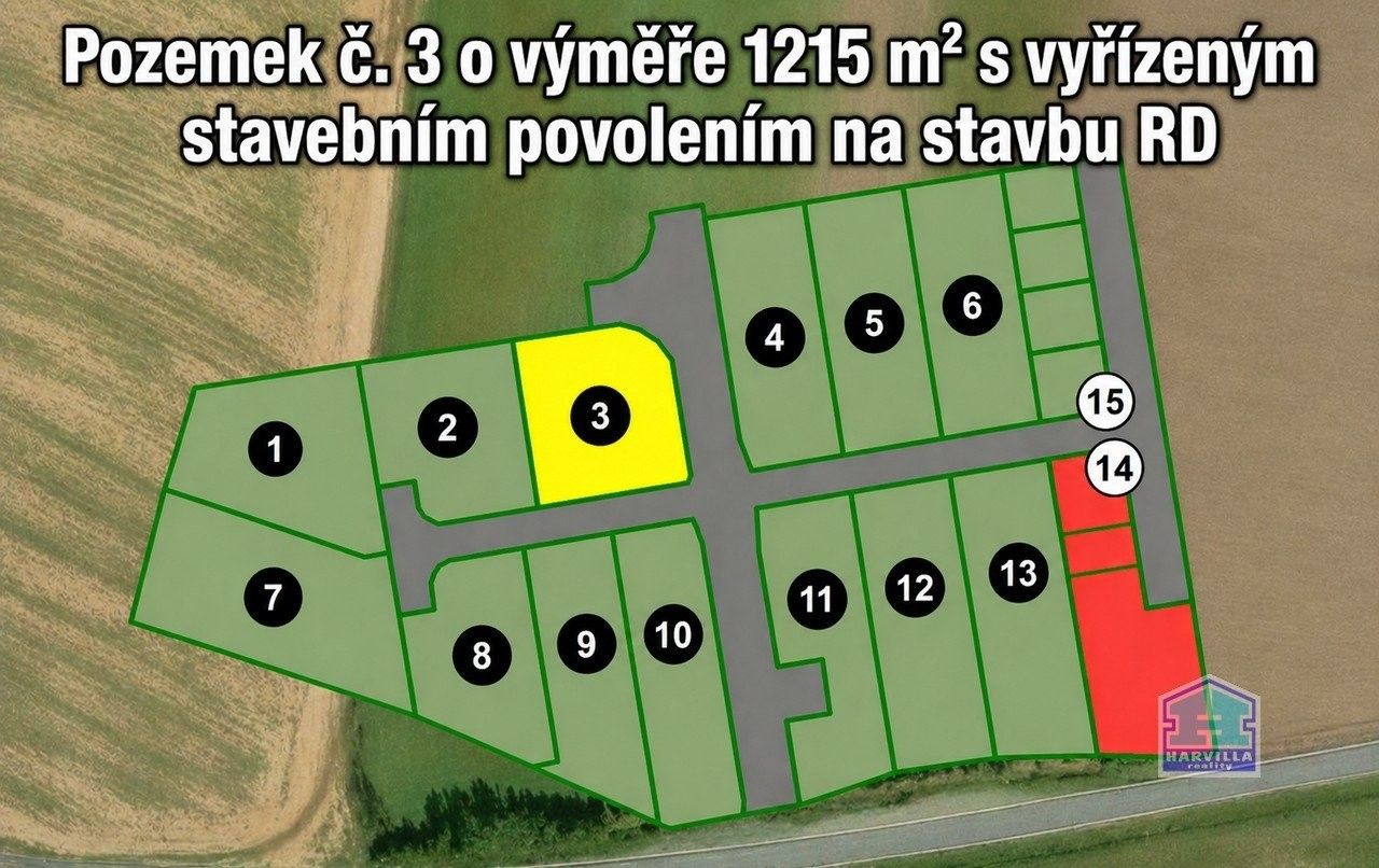Pozemek pro bydlení, 1 215 m²