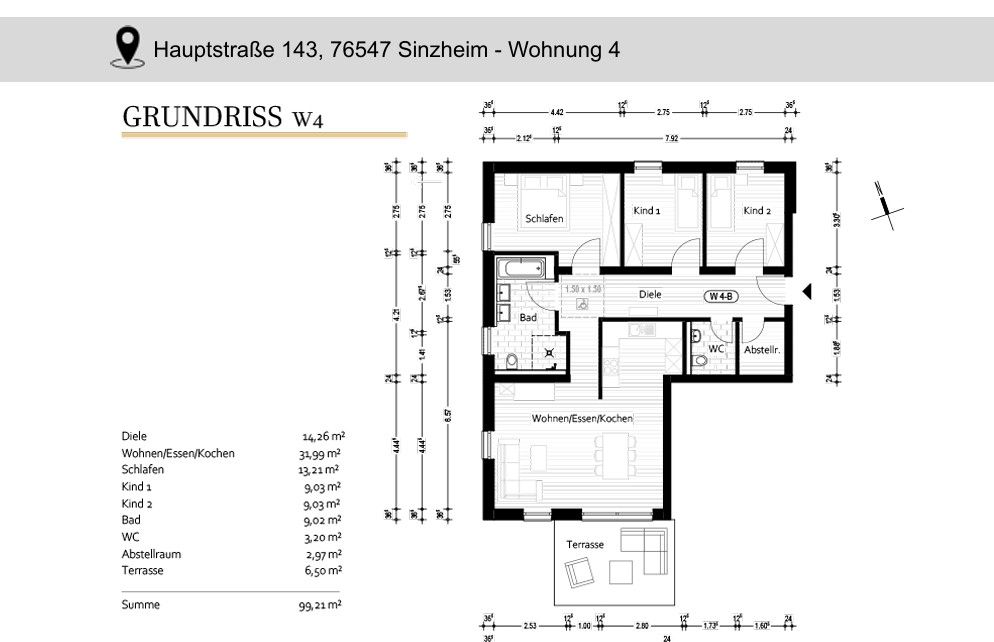 4+1, Hauptstr. 143, , Bádensko-Württembersko, 100 m² - 2