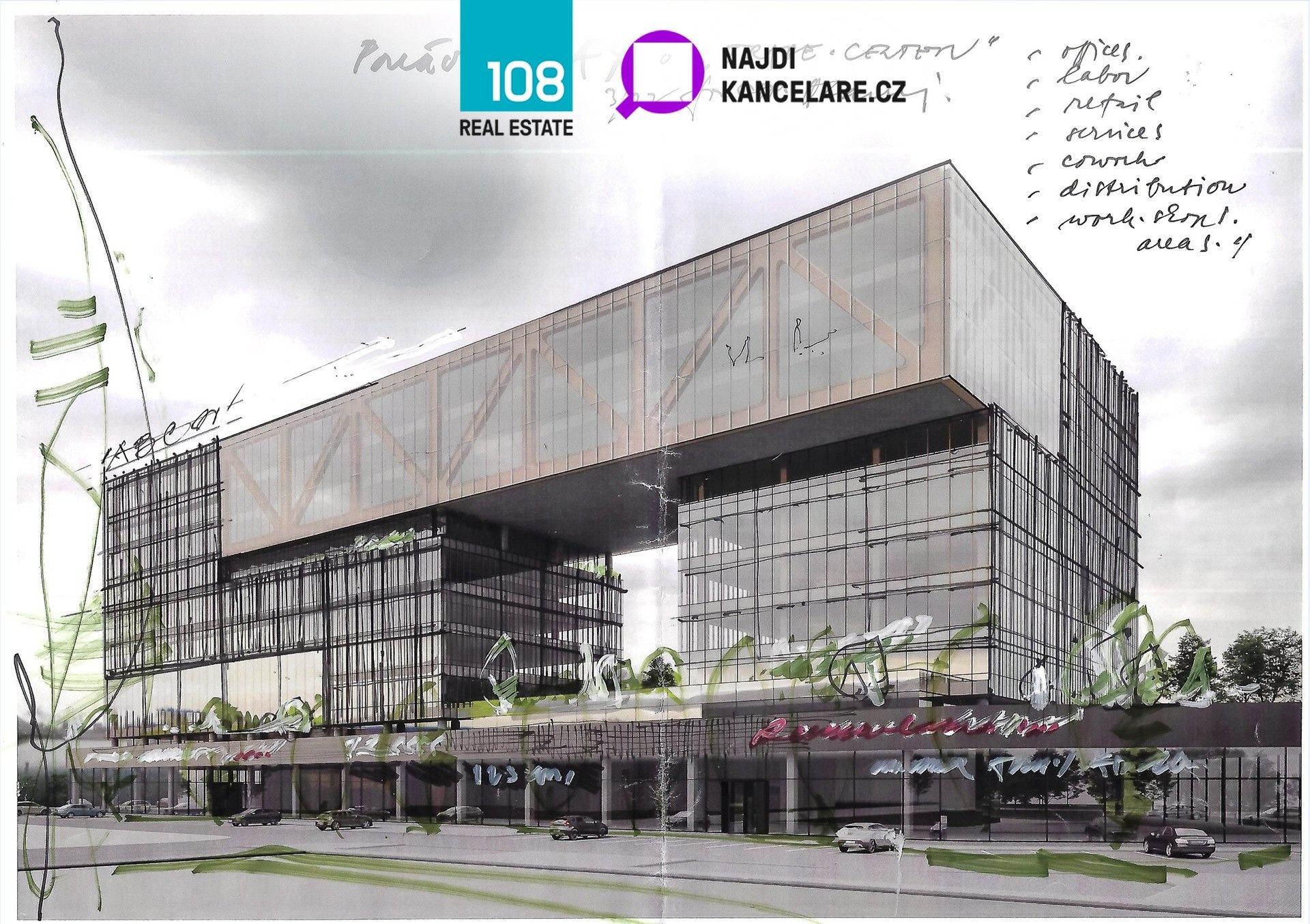 Kanceláře, Škrobárenská 511, Brno Trnitá, 1 135 m² - 2