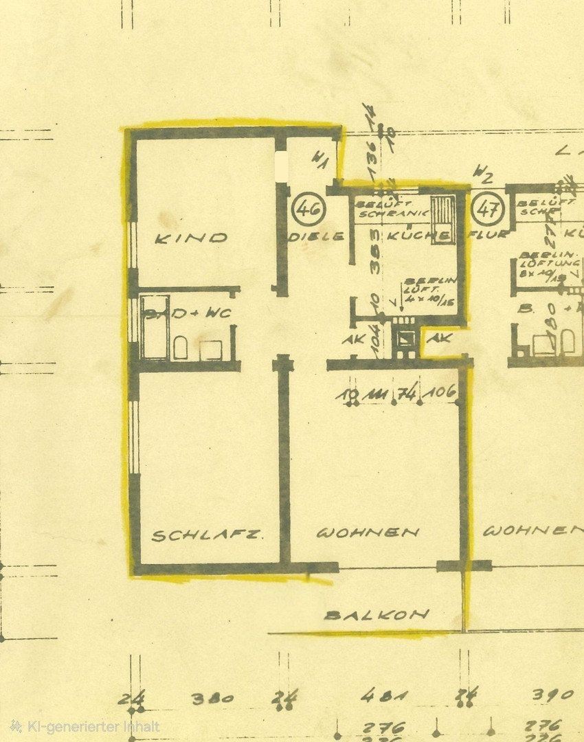 3+kk, Kerckhoffstr 200 Essen Frohnhausen Nordrhein-Westfalen 45144, 92 m² - 2