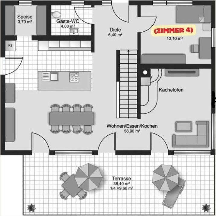 6+kk a více, Tutzing Tutzing Bayern 82327, 20 m² - 2