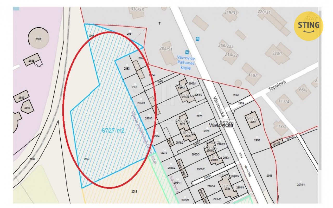 Komerční pozemky, Vávrovická, Opava, 7 349 m² - 1