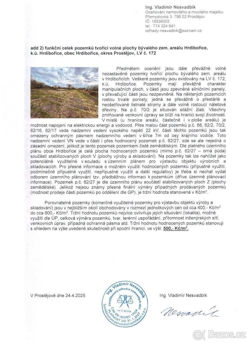 Prodej pozemek pro bydlení - Kralice na Hané, 798 12