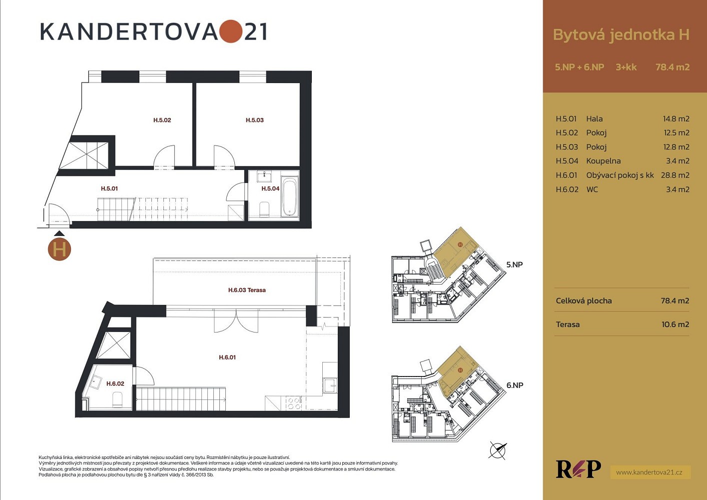 3+kk, Zenklova, Praha 8 - Libeň, 72 m² - 2