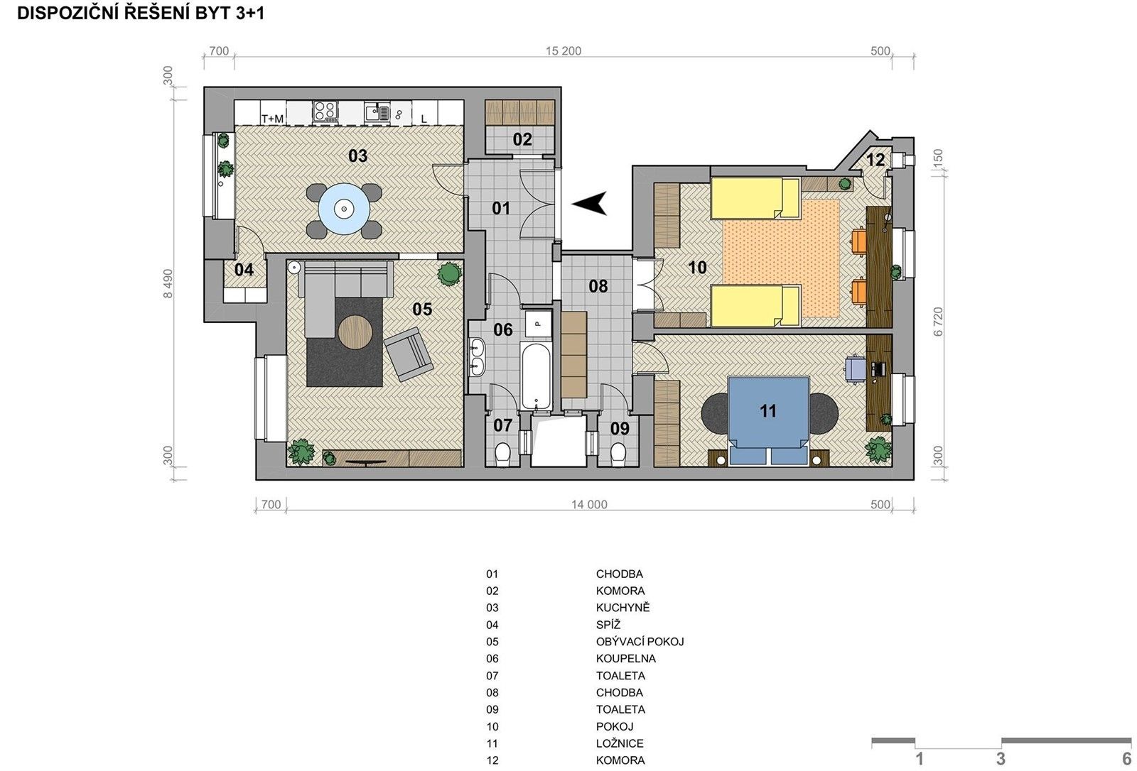 Prodej byt 3+1 - Moskevská 667, Praha, 101 m²
