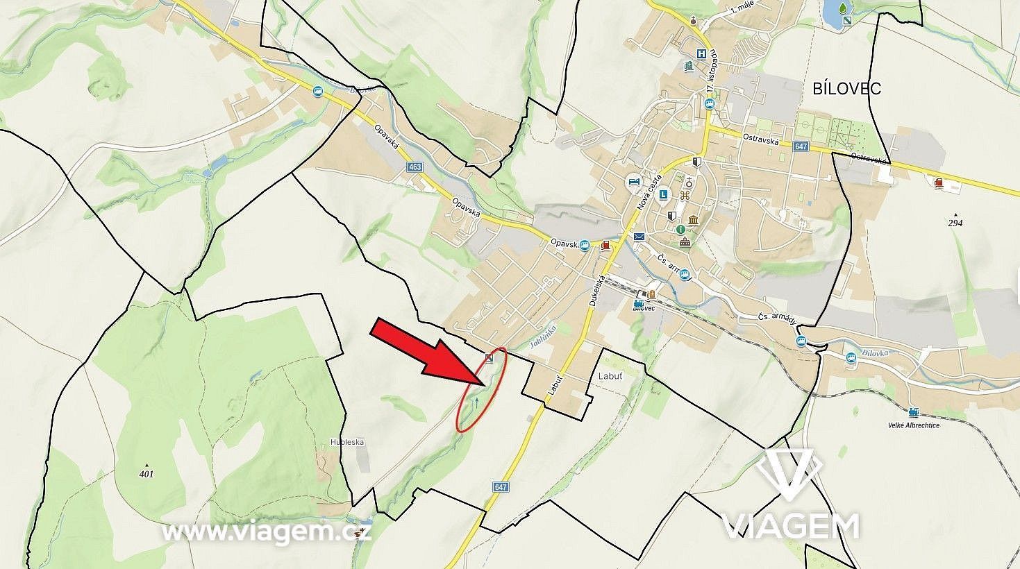 Pozemek pro bydlení · Bílovec, okres Nový Jičín, Moravskoslezský kraj - 3