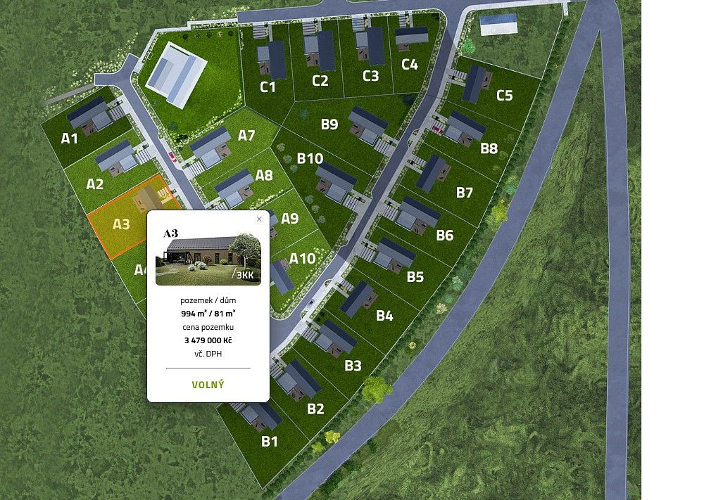 Pozemek pro bydlení, 994 m²