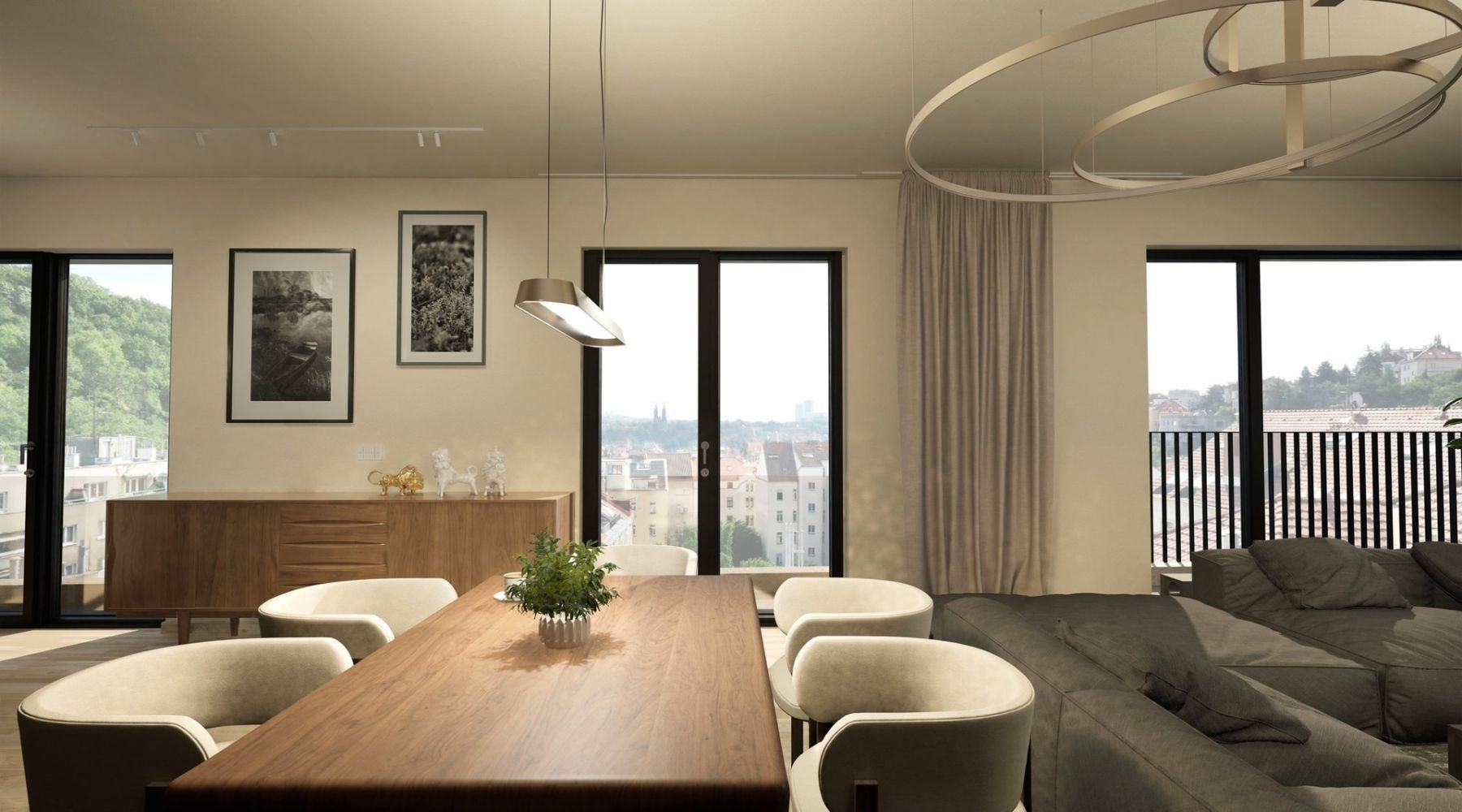 5+kk, Na Laurové, Praha - Smíchov, 204 m² - 2