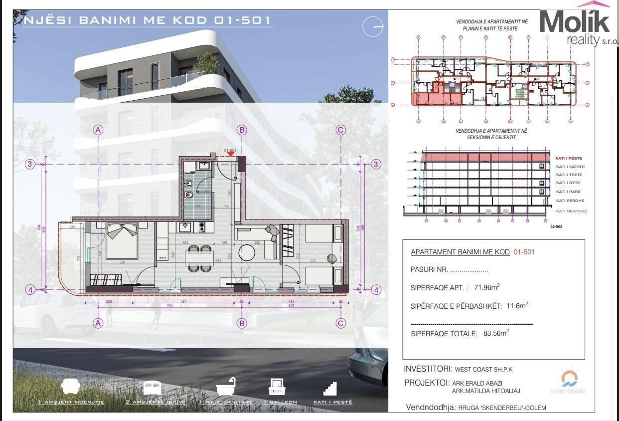 Prodej byt 3+kk - Golem, 72 m²