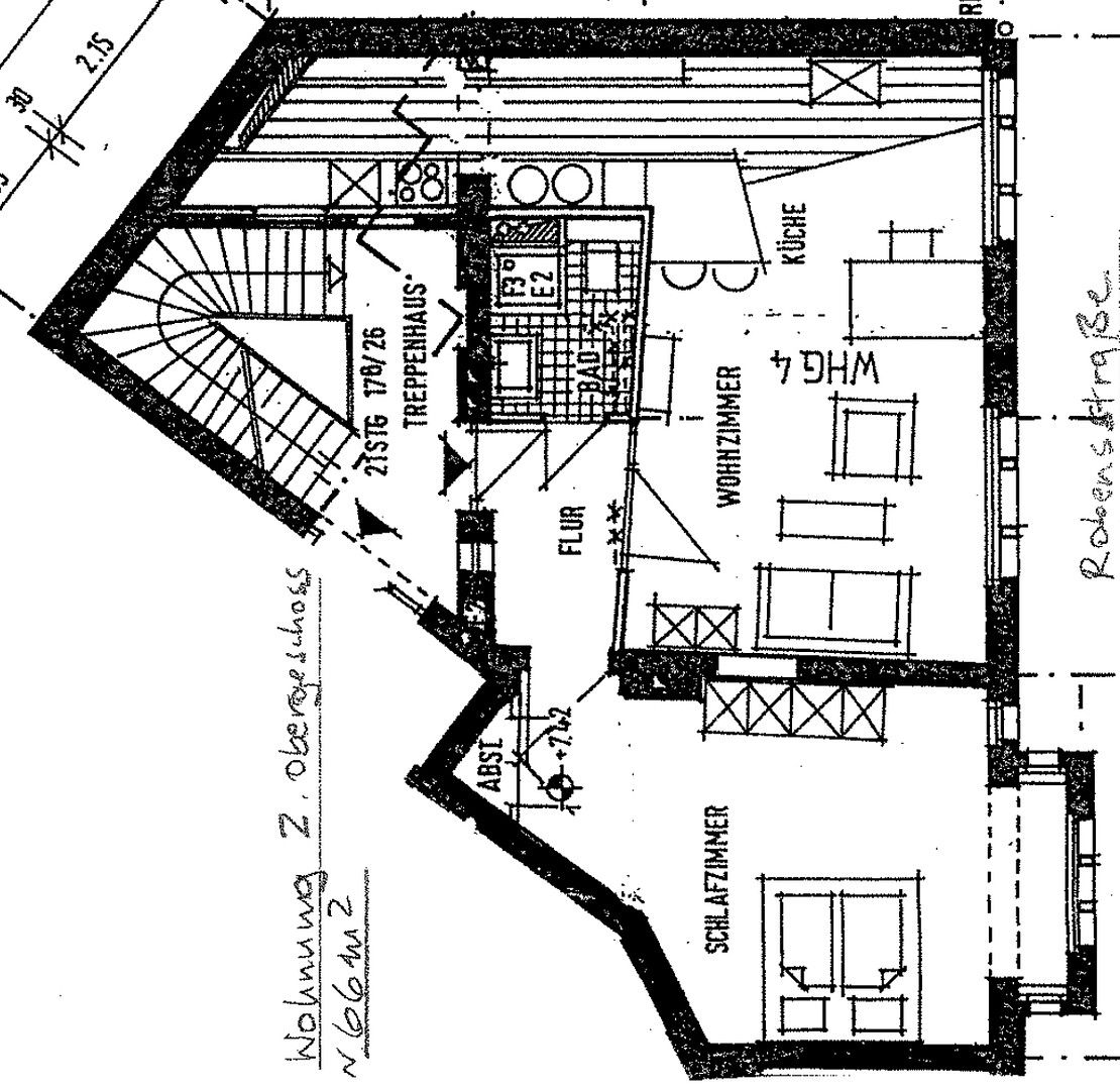 2+1, Robensstraße XX, , Severní Porýní-Vestfálsko, 66 m² - 1