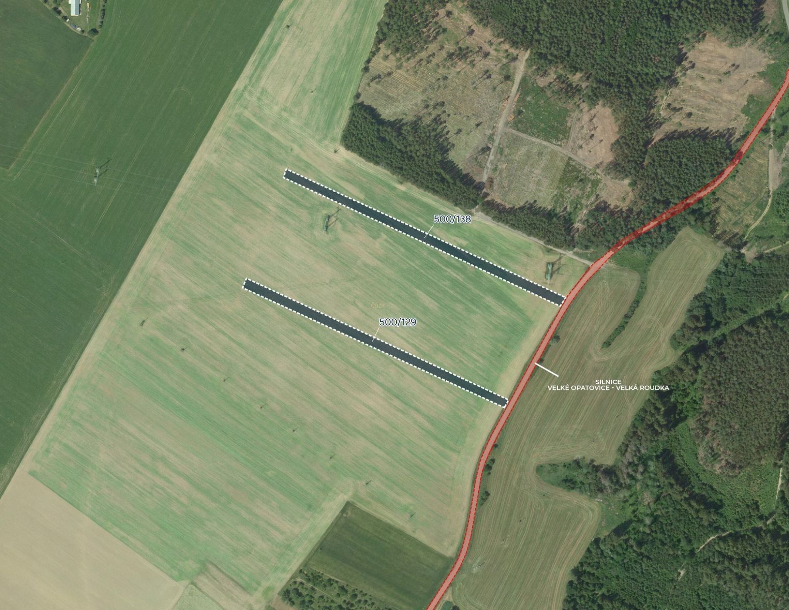 Zemědělské pozemky, Velká Roudka, Velké Opatovice