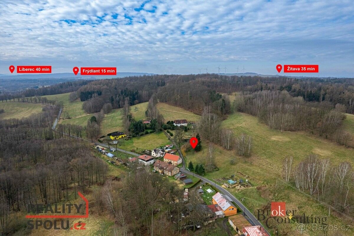 Prodej pozemek pro bydlení - Habartice u Frýdlantu, 463 73, 1 160 m²