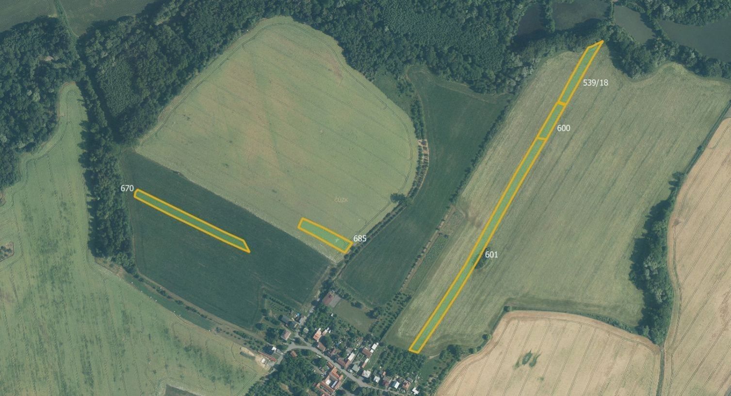 Zemědělské pozemky, Lhota, Kelč