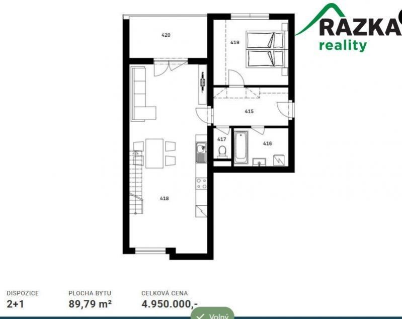 Prodej byt 2+1 - Nýrsko, 110 m²