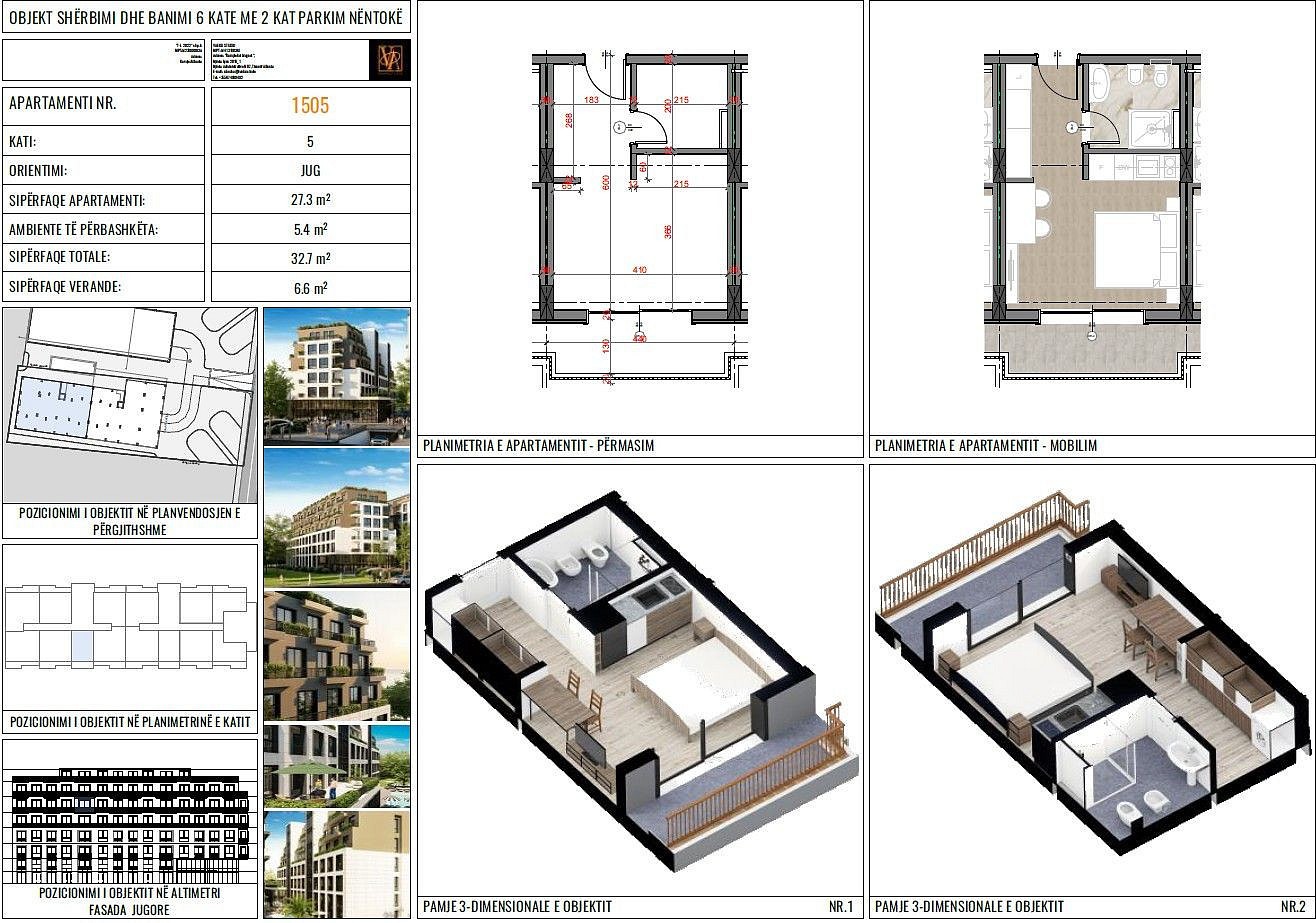 Prodej byt 1+kk - Golem, Tirana, Albánie, 32 m² - 5