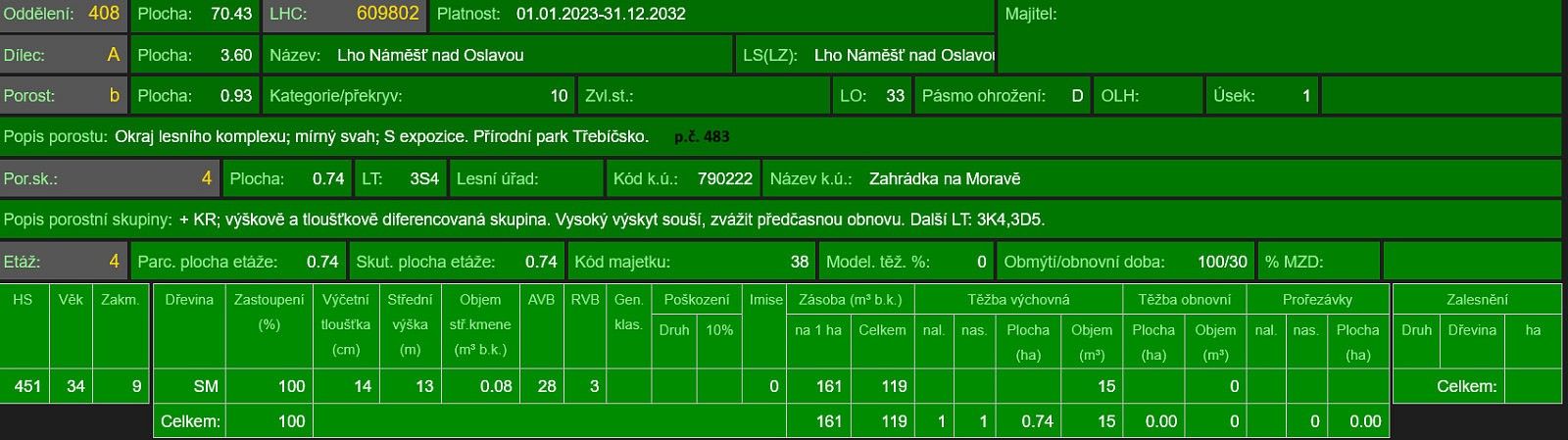 Les · Zahrádka, okres Třebíč, Kraj Vysočina - 4