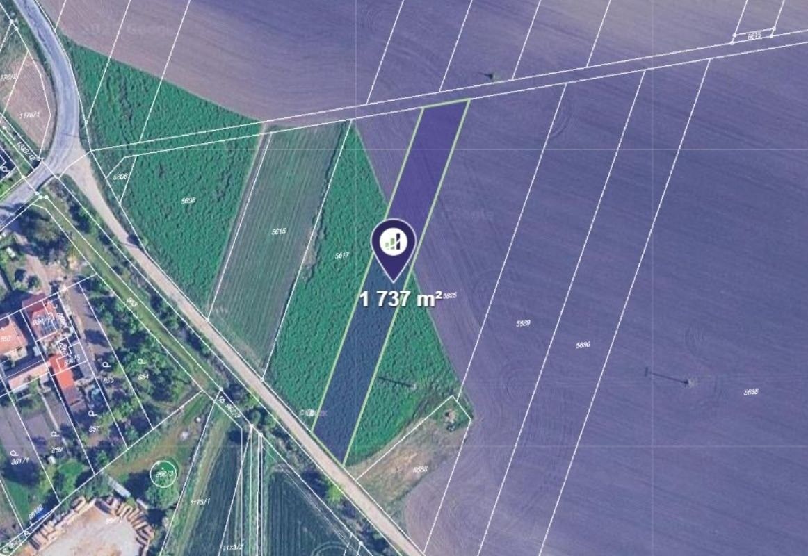Zemědělské pozemky, Těšany, 1 737 m²
