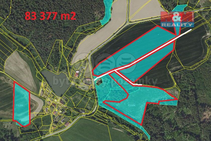 Prodej zemědělský pozemek - Zruč nad Sázavou, 285 22, 83 377 m²