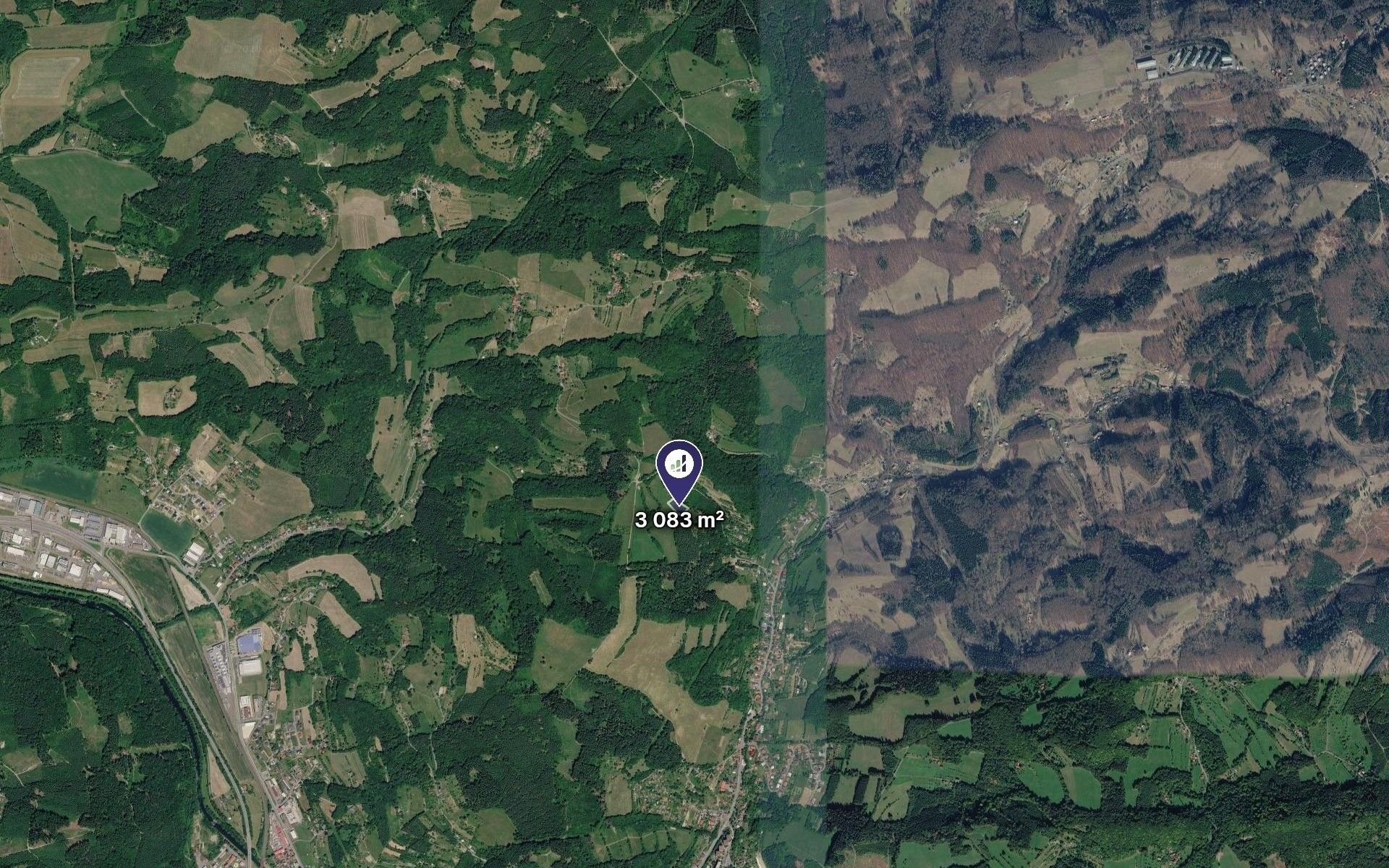 Louky, Vsetín, 3 083 m² - 2