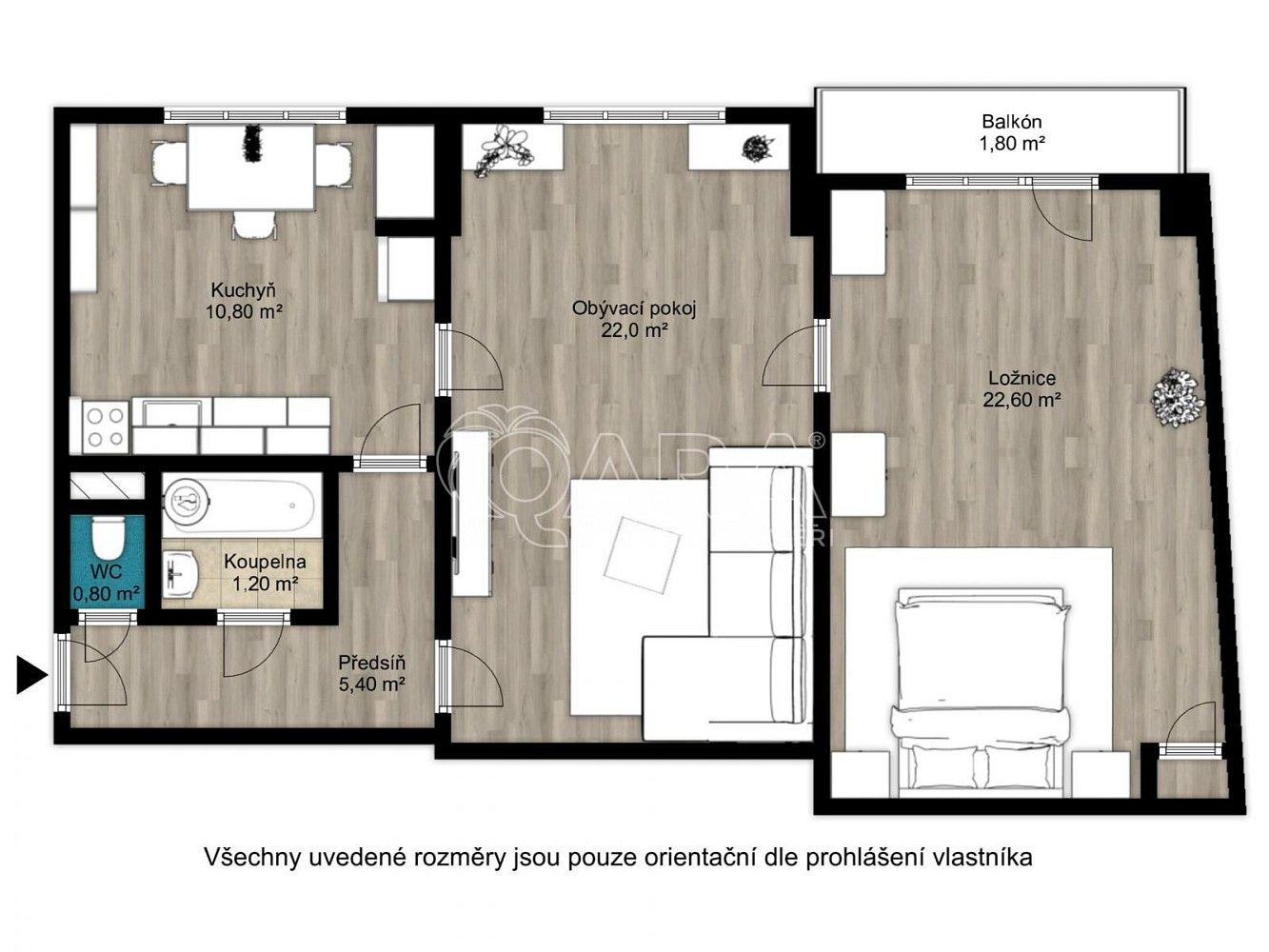 Byt 2+1 · 63 m² · Benešov, Středočeský kraj - 3