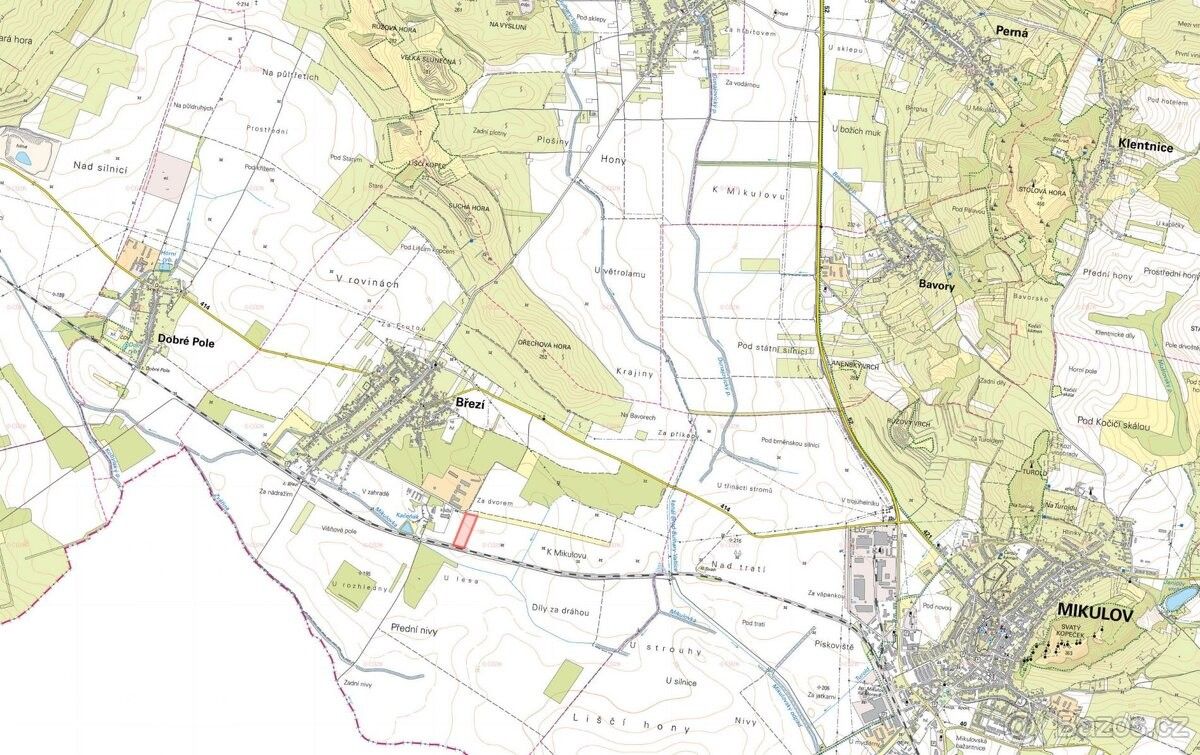 Prodej pozemek pro bydlení - Březí u Mikulova, 691 81