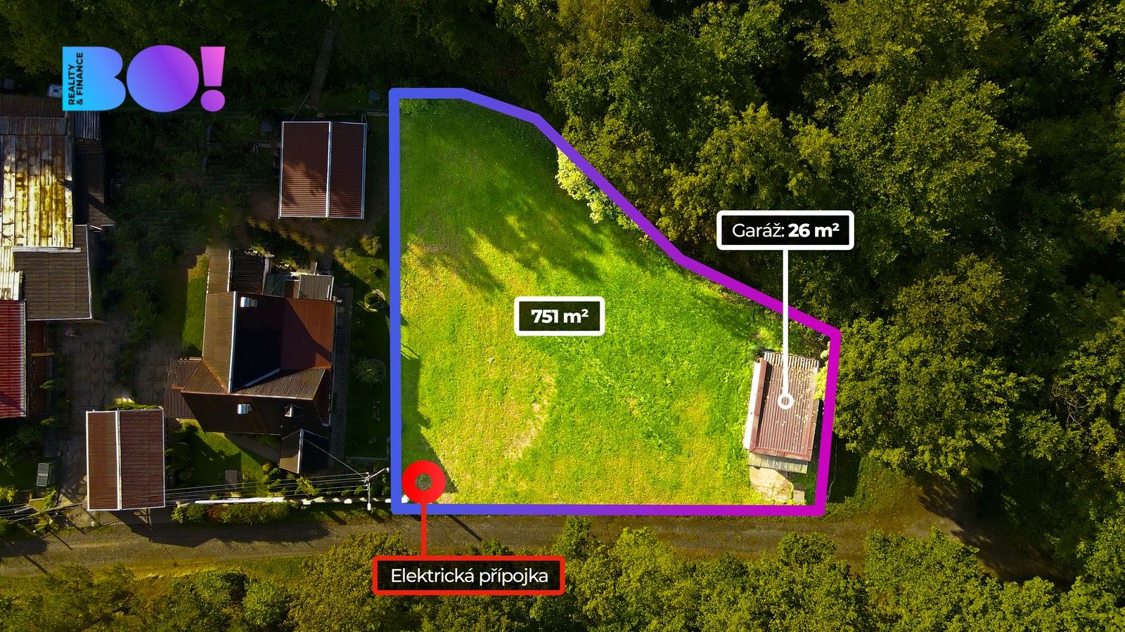 Pozemky pro bydlení, Budišovice, 751 m² - 1